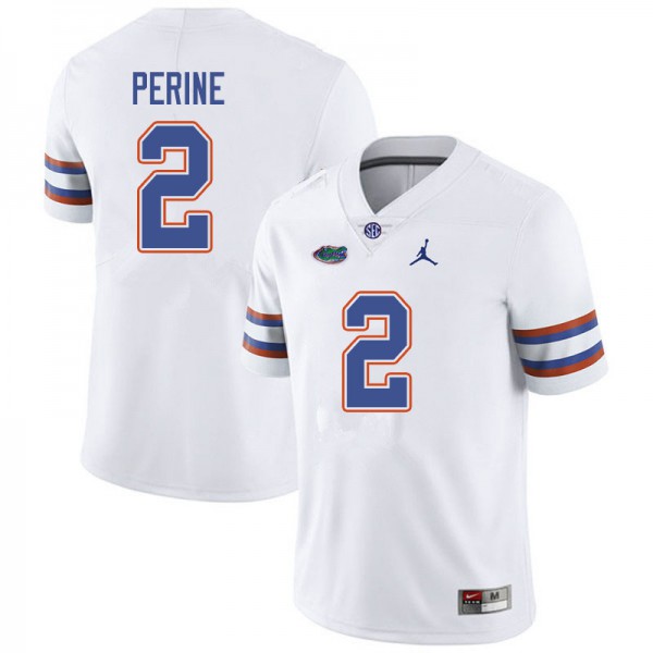 Jordan Brand Men #2 Lamical Perine Florida Gators College Football Jerseys White